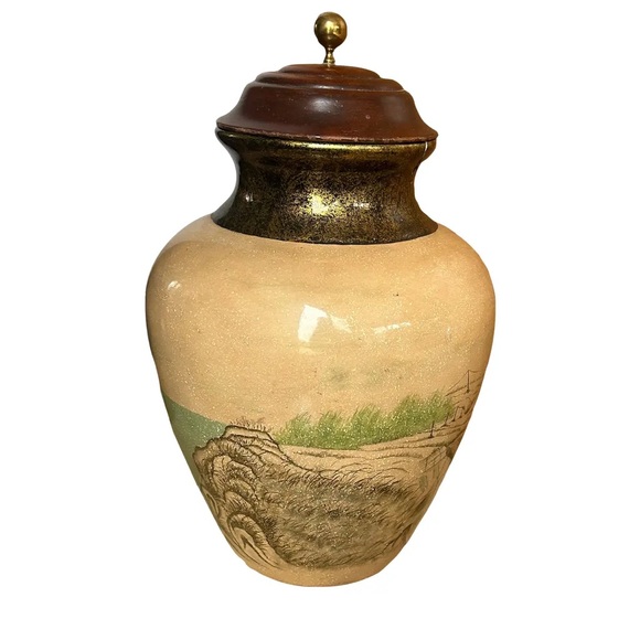 Maitland Smith Painted Urn